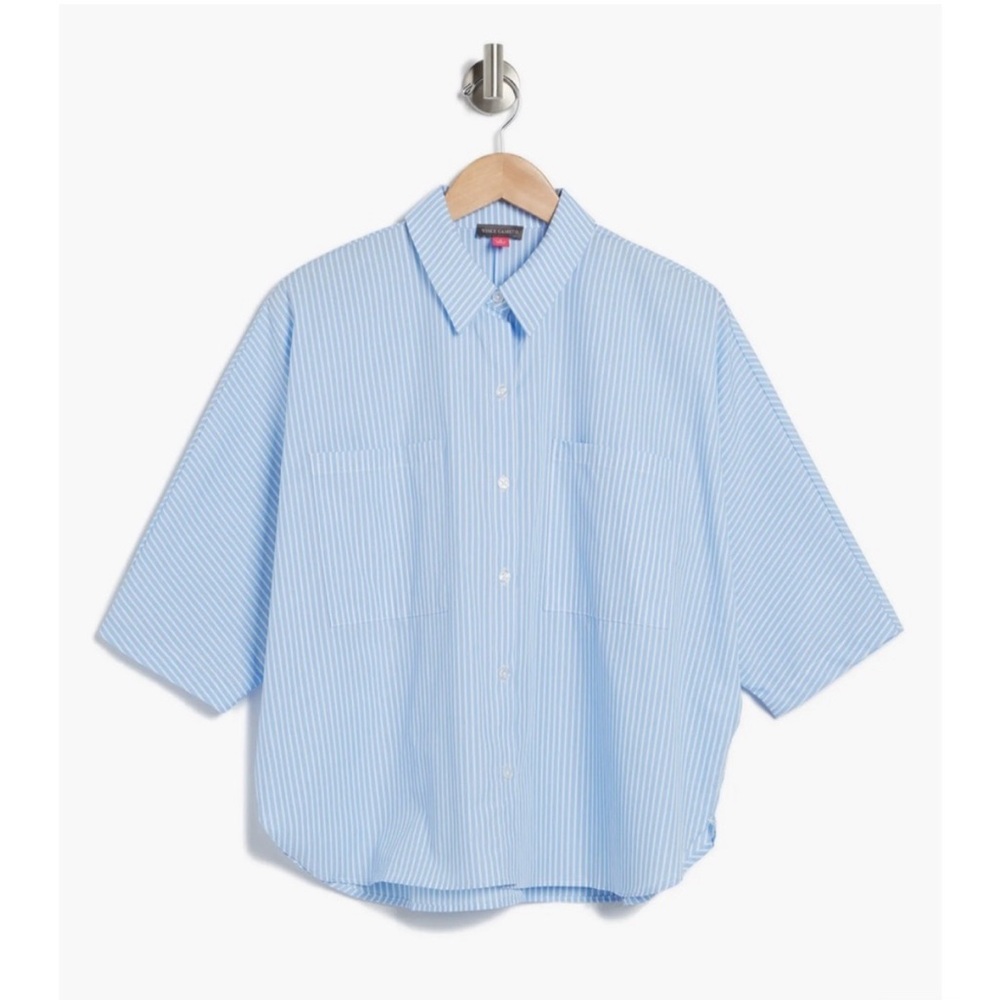 NWT |  Vince Camuto | Drop Shoulder Button-Up Shirt